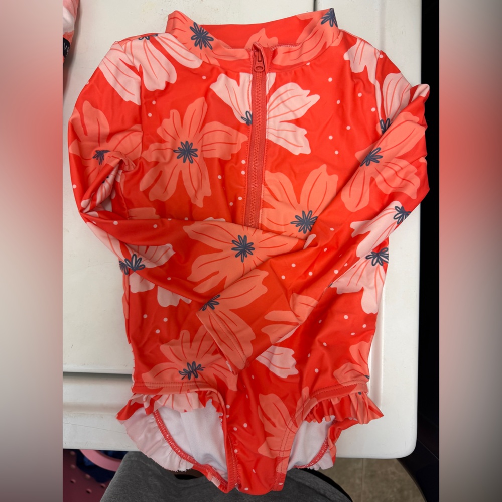 Simple Joys by Carter's Coral Floral Dress